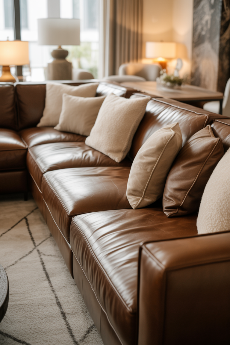 Chocolate Brown Couch Living Room Ideas