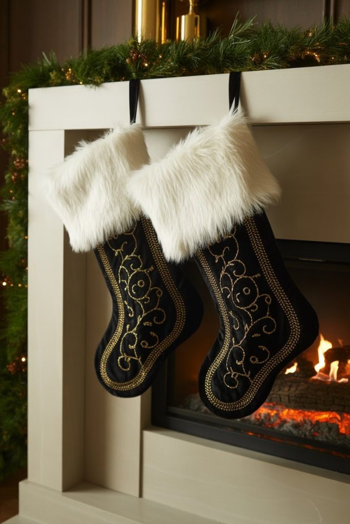 Black Gold Christmas Decorations