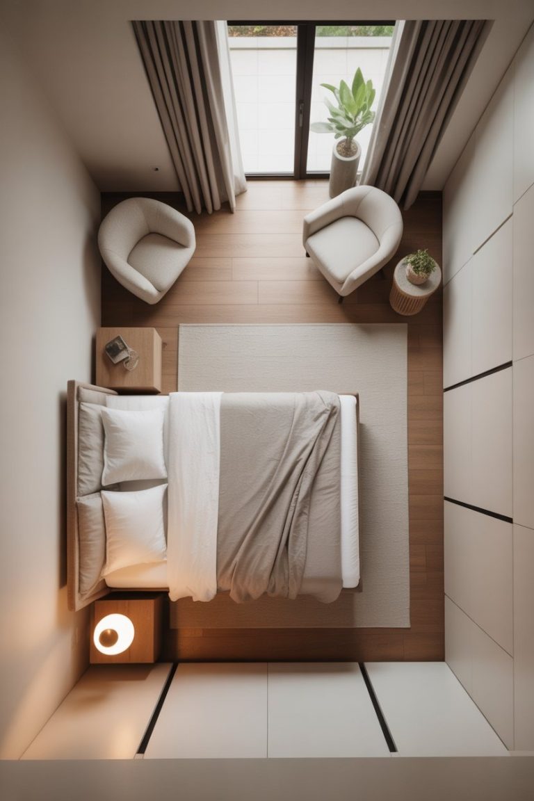 Small Rectangle Bedroom Ideas