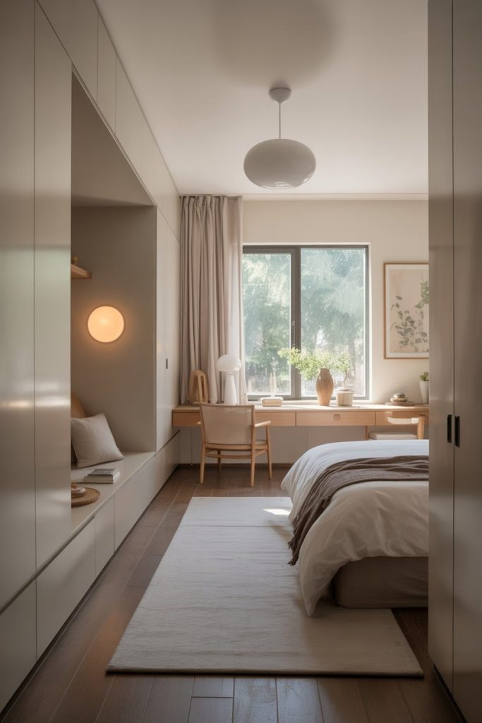 Small Rectangle Bedroom Ideas