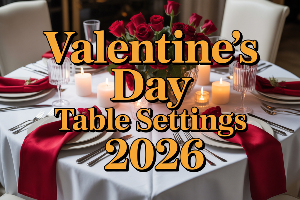 Valentine’s Day table settings 2026