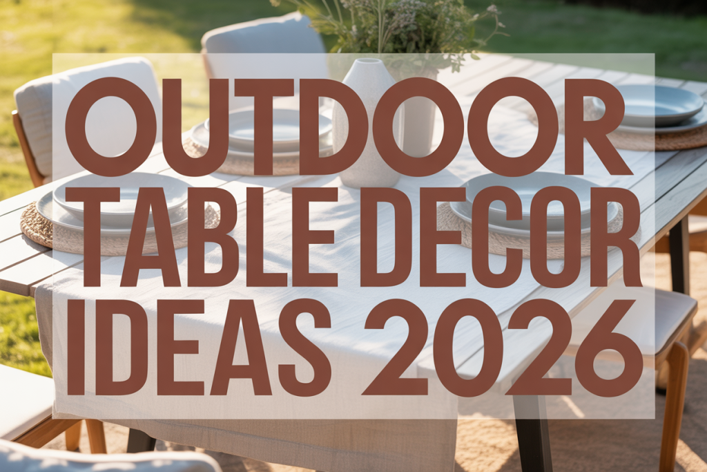 Outdoor Table Decor Ideas