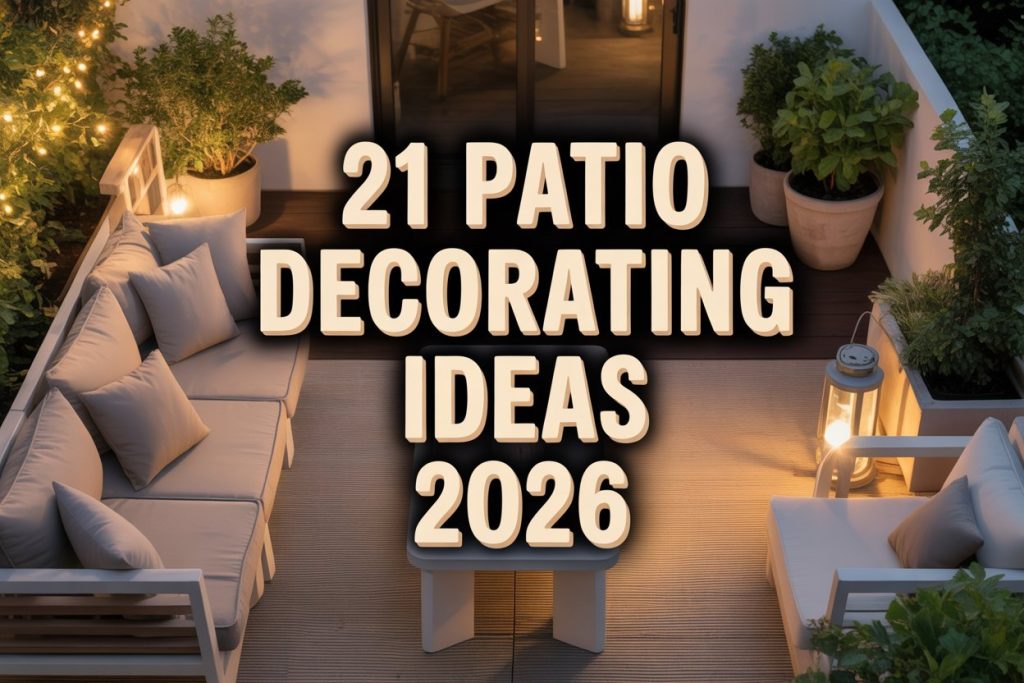 Patio Decorating Ideas