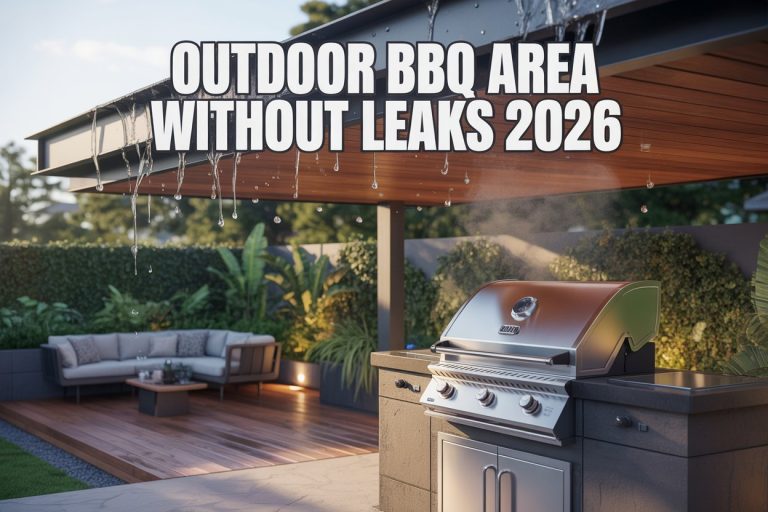 How to Build a Covered Outdoor BBQ Area Without Leaks