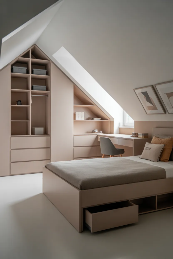 Attic Bedroom Storage Ideas